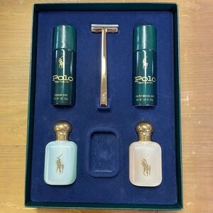 Vintage Polo Ralph Lauren Mens Grooming Gift Set Razor After Shave Deodorant